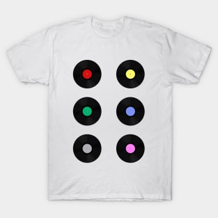 Colorful Vinyl Records T-Shirt